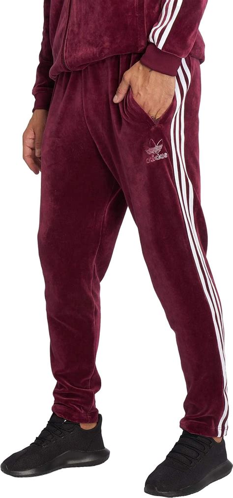 adidas velour hose rot herren|Manner .